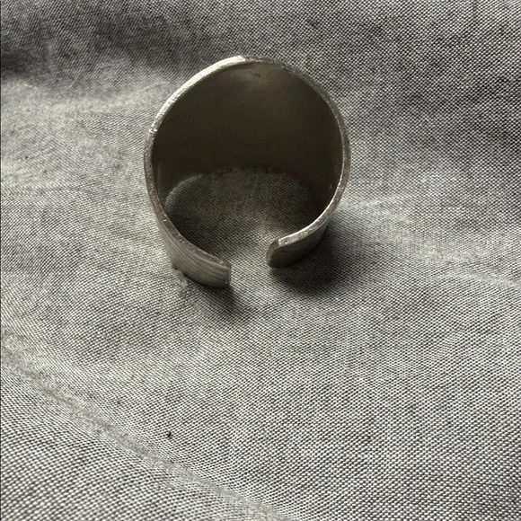 Textured Silver Ring - Picture 2 of 4